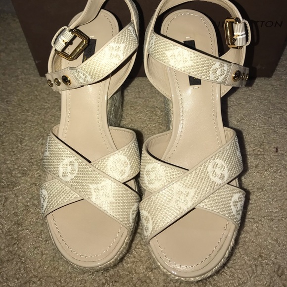 !!SOLD!! Louis Vuitton wedges - Picture 1 of 8
